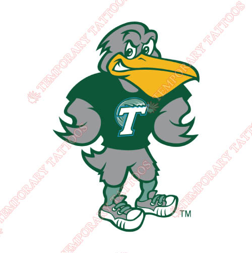 Tulane Green Wave Customize Temporary Tattoos Stickers NO.6603